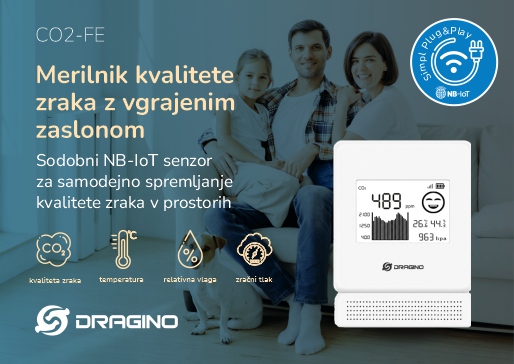 Merilnik kvalitete zraka Dragino